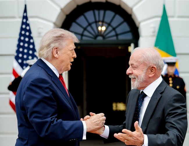 Trump elogia Lula como “homem de bem” e “brilhante” após reunião na Casa Branca