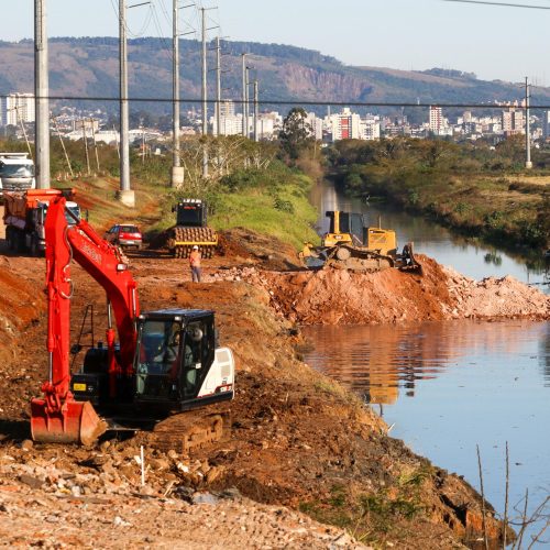 Porto Alegre: Início das obras de contenção de enchentes na Zona Norte pelo Dmae