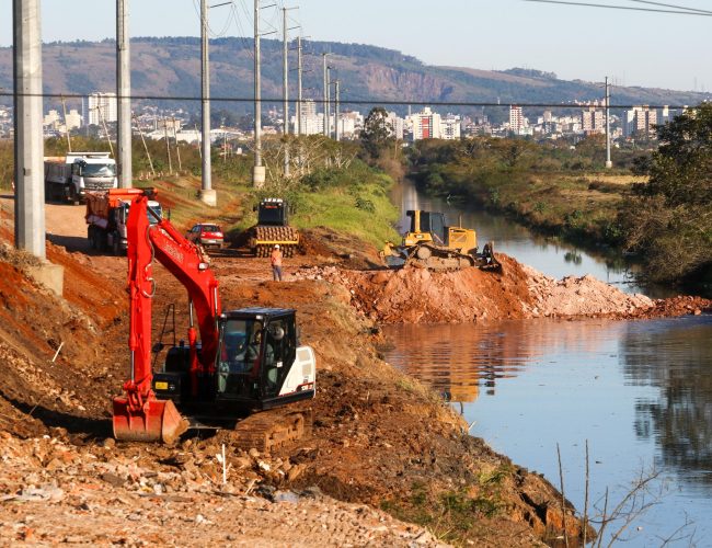 Porto Alegre: Início das obras de contenção de enchentes na Zona Norte pelo Dmae